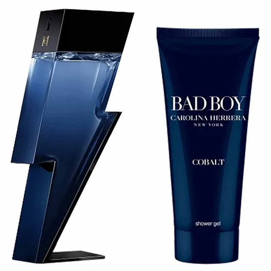 Kit Coffret Carolina Herrera Bad Boy Cobalt Masculino Eau de Parfum